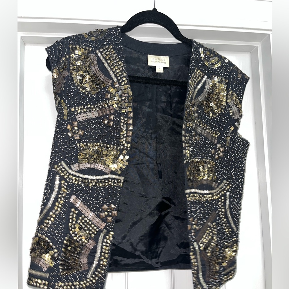 Hinge from Nordstrom Embellished Beaded Festival Vest Small